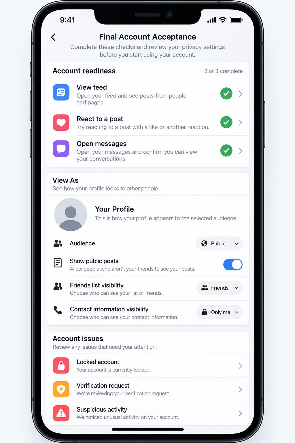 Facebook账号首次登录安全检查：控制权确认、异常排查与完整验收步骤
