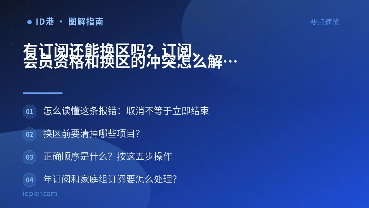 有订阅还能换区吗?订阅、会员资格和换区的冲突怎么解