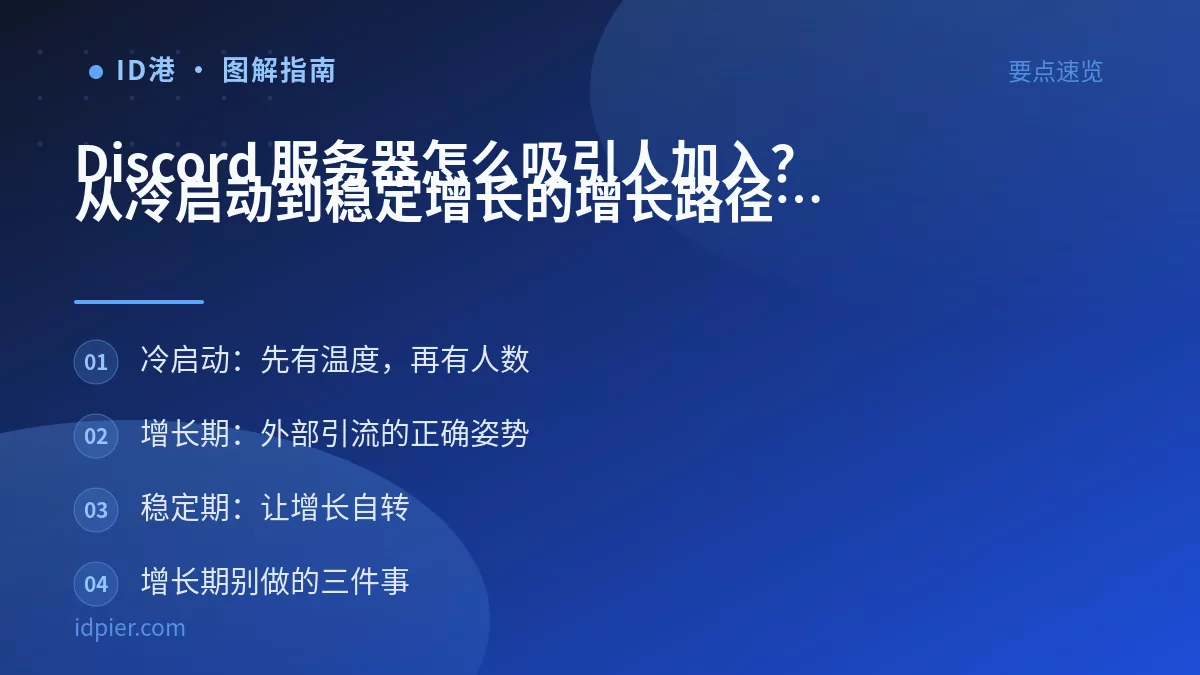 Discord 服务器怎么吸引人加入?从冷启动到稳定增长的增长路径