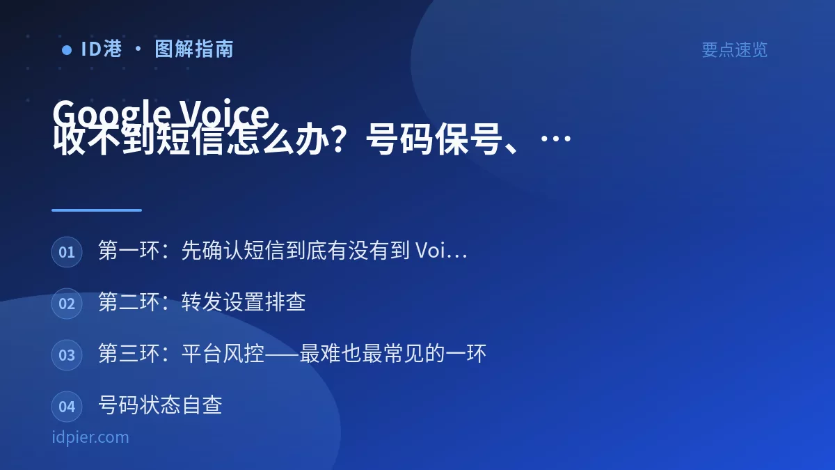 Google Voice 收不到短信怎么办？号码保号、短信转发和风控绕开指南